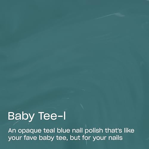 OPI Nail Lacquer Baby Tee-l Teal Blue Crème 0.5 fl oz – Opaque