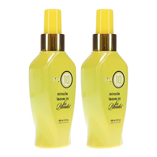 ITS A 10 by It's a 10 MIRACLE LEAVE IN PRODUCT FOR BLONDES 4 OZ (Package Of 2)