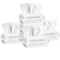 Disposable Face Towel, 100% Plant Cotton Fiber Biodegradable, Dry/Wet Use Facial Clean Washcloth Tissue Makeup Remover Cloth Pads Wipes for Sensitive Skin Cleaning,Travel (420 ct, 6 pack)