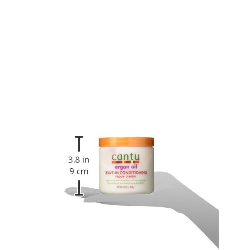 Cantu Argan Oil Leave-In Conditioner Repair Cream 16 Ounce (473ml) (2 Pack)