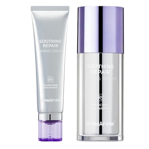 Dermafirm Soothing Repair Toning Cream & Serum Set ? Korean Skincare for Acne, Wrinkles, and Radiant Skin