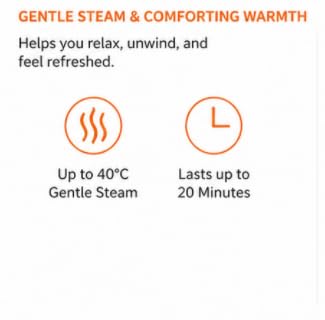 Self-Heating Steam Eye Mask Hinoki Scented 12 Pack