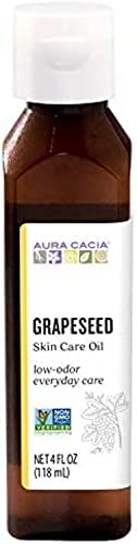 Aura Cacia Grapeseed Skin Care Oil | GC/MS Tested for Purity | 118ml (4 fl. oz.)