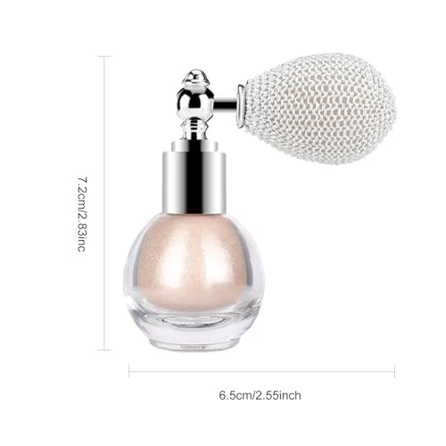 KYDA Champagne Gold Highlighter Spray for Face & Body, Glitter Makeup, High Gloss Finish