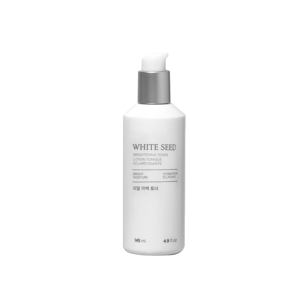 The Face Shop White Seed Brightening Toner with Lupin Seed, Daisy, Niacinamide, Moisturizing & Brightening