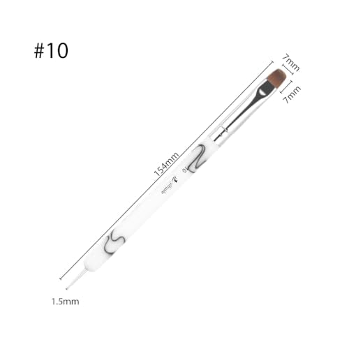 French Nail Brush 2-in-1 with Dotting Tool for Manicure