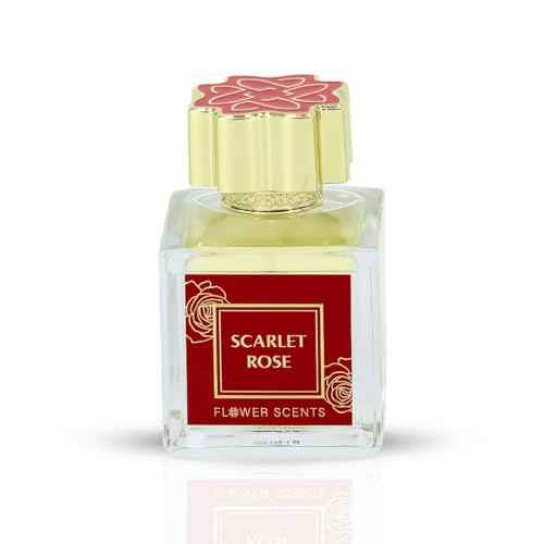 Scarlet Rose Long Lasting Arabian Perfumes for Women ? Eau de Parfum Spray 65ML (2.2 OZ) ? Opulent Rose, Creamy Woods & Golden Amber Notes ? Ladies Perfume & Premium Gift for Women