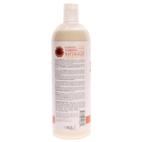 Rusk Puremix Blooming Sunflower Volumizing, Thickening for Fine Hair, Adding Lift + Body, Sulfate-Free