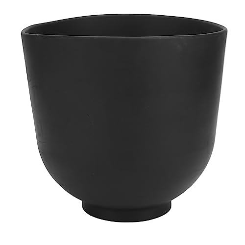 Large Size Silicone Mixing Bowl, Professional Reusable Beauty Tool, Multi Purpose Holder for Spices, Space Saving Kitchen Accessory with Mask (Black)