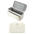 BAGSMART Toiletry Bag for Women, Cosmetic Makeup Bag Organizer with Handle, Travel Bag for Toiletries, Dopp Kit Water-resistant Shaving Bag for Accessories-Beige