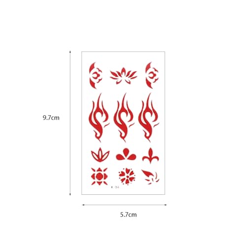Pokinge 34 Sheets Temporary Tattoo Stickers - Flower & Butterfly
