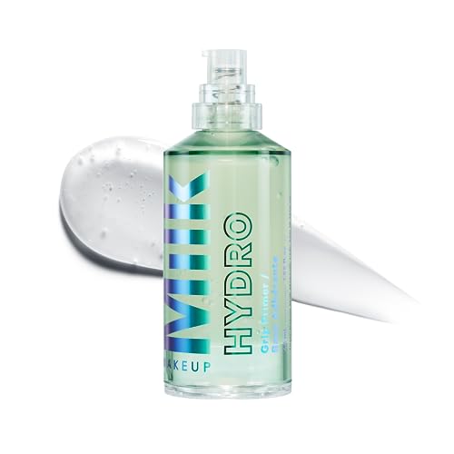 Milk Makeup Hydro Grip Primer with Hyaluronic Acid + Niacinamide ? Hydrating Face Primer Grips Makeup for Up to 12 Hours ? Silicone-Free, Lightweight Gel with Dewy Finish