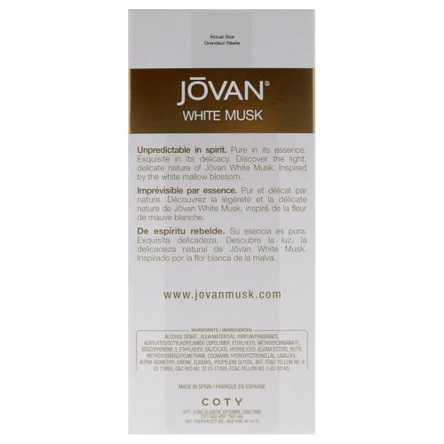 Jovan White Musk Cologne Spray for Women, 3.25 oz