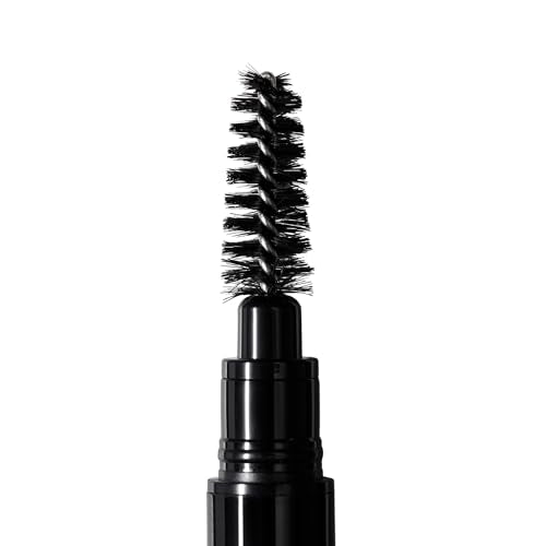 Arches and Halos 2 in 1 Defining Eyebrow Pencil and Powder - Brow Powder with Spoolie Brush - Shape and Fill for Natural Look - Dark Brown - 0.017 oz