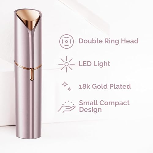 Facial Hair Removal for Women, Painless Hair Removal Device, Portable Facial Hair Remover for Face with USB Rechargeable