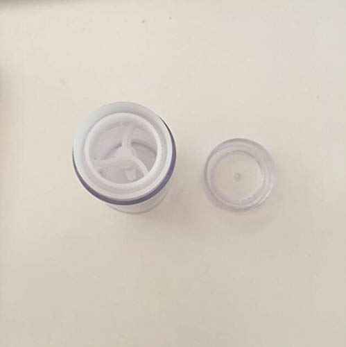 Clear Empty Plastic Round Deodorant Containers,Round Shape Bottom Filling Stick Deodorant Container Twist Up Stick Tube (C)