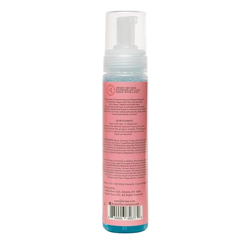 Camille Rose Style & Set Foam, Mint Condition ? Sea Moss & Aloe Vera Hair Styling Mousse, Curl Defining, Volumizing + Frizz Control, 8 Oz