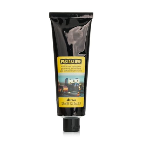 Davines Pasta & Love Medium-Hold Styling Paste, Workable Hair Paste - Provides Satin Finish, Texture & Elastic Hold for Versatile Men's Styling, 4.23 Fl Oz
