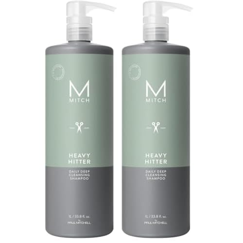 MITCH by Paul Mitchell Heavy Hitter Daily Deep Cleansing Shampoo for Men, For All Hair Types