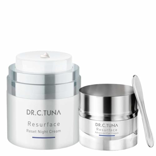 FARMASi Dr. C. Tuna Resurface Reset Night Cream, Face Moisturizer Lotion, Revitalizing & Firming Anti-Wrinkle for All Skin Types Anti Aging Cream, Skin Care for Face & Neck Retinol Cream 1.7 Fl Oz