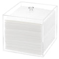 Disposable Face Towel Holder, Facial Towelettes Container Box, Acrylic Box for Facial Towels, Clear