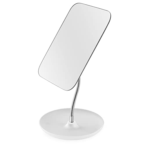 Makeup Mirror with Stand - 6.8" Vanity Mirror Gooseneck