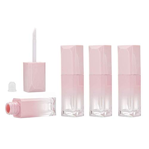 10Pcs 5ml Gradient Pink Lip Gloss Tubes with Wand Refillable