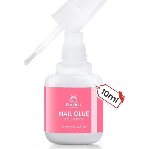 Beetles Press On Nail Glue - Quick-Drying 10ml Super Strong