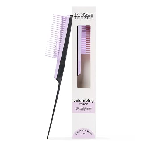 Tangle Teezer The Ultimate Volumizer Comb, Teasing Comb with Two-Tiered Teeth for Volume & Texture, and All Hair Types, Lilac & Black
