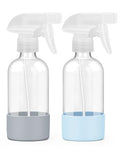 2 Pack 8oz Glass Spray Bottles with Silicone Sleeves
