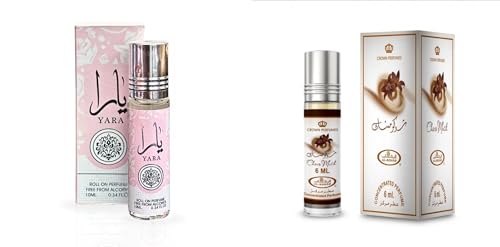Lattafa Yara & Al Rehab Choco Musk Perfume Oil Bundle 10ml & 6ml