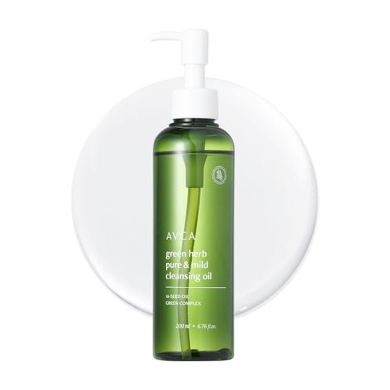 AVCA Green Herb Cleansing Oil - Makeup Remover & Pore Cleanser 200mL