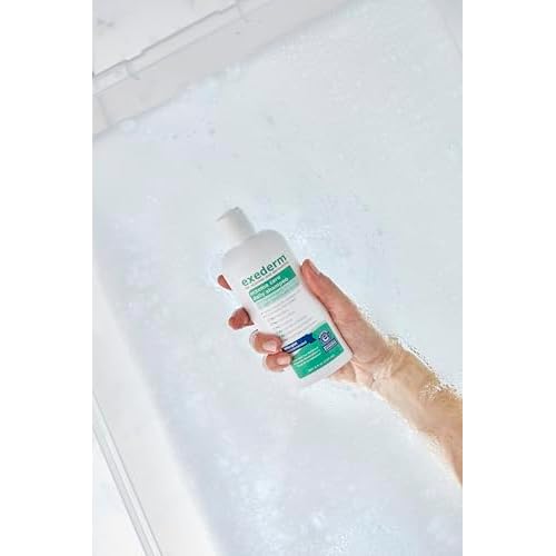 Exederm Shampoo for Eczema & Seborrheic Dermatitis, 8 Fl Oz, Ultra Sensitive Non-Irritating Formula, Daily Hair Care for Dry, Irritated, Flaky and Itchy Scalp, Hypoallergenic, Paraben & Sulfate Free