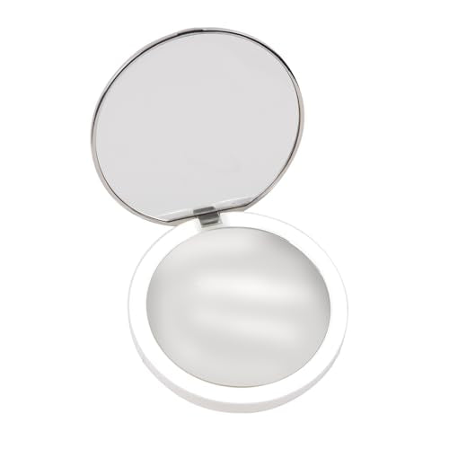 stylPro Flip N Charge Power Bank Compact Mirror with LED Light - Handheld Pocket Magnifying Mirror Travel Makeup & Hair Styling - 2 in 1 USB Charger - Mini Portable Mirror for Purse - 1 Piece