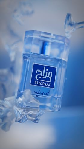 Zimaya Mazaaj Infused Men Eau De Parfum 3.4 Fl Oz - Vibrant Citrus & Woody Scent