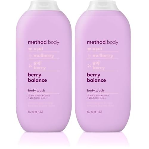 Method Body Wash, Berry Balance, Paraben and Phthalate Free, 18 oz (Pack of 2)