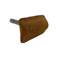 Hide & Drink, Leather Double Edge Safety Razor Head Protective Sheath, Shaving Travel Cover Handmade (Old Tobacco)