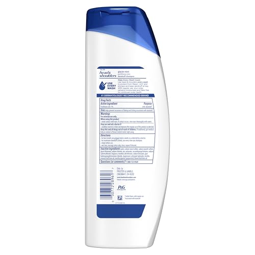 Head & Shoulders Anti-Dandruff Glacier Mint Shampoo, 12.5oz - Cooling Itch Relief