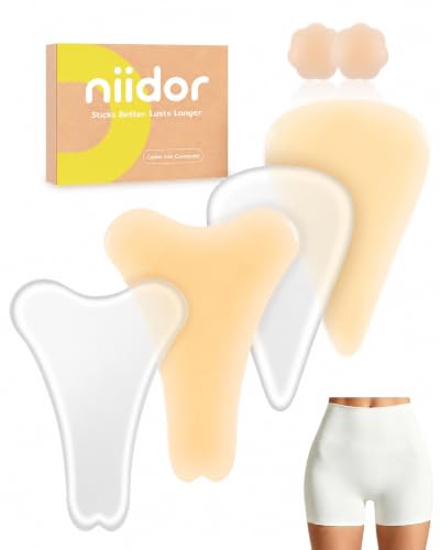 Niidor Camel Toe Concealer Anti-Camel Toe Invisible Pad for Women, Yoga Proof Pad 3/4 Pack