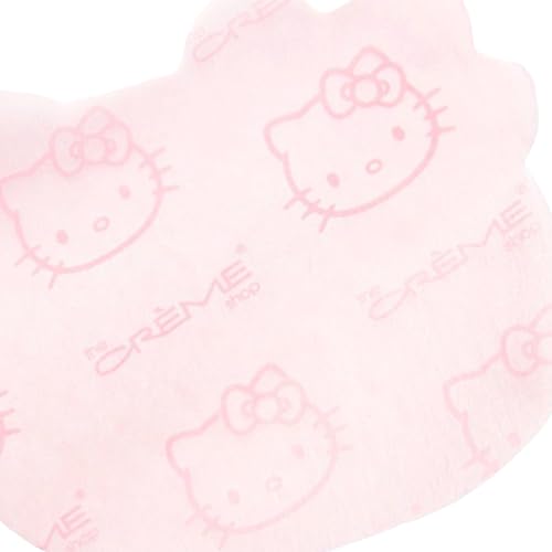 The Cr?me Shop x Hello Kitty Mattifying Green Tea Blotting Paper with Mirror and Puff, Absorb Excess Oil, Makeup-Friendly (100 Sheets)