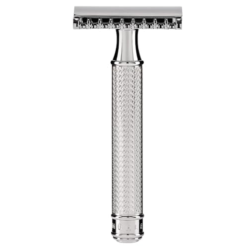 M?HLE TRADITIONAL R41 Double Edge Safety Razor (Open Comb) For Men - Perfect for Every Day Use, Barbershop Quality Close Smooth Shave