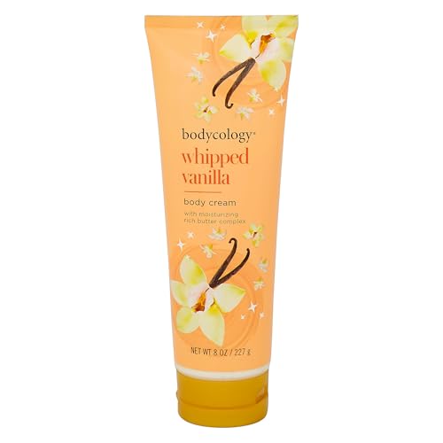 Bodycology Shea Butter Body Cream - Whipped Vanilla, 8 oz - Moisturizing & Fragrant