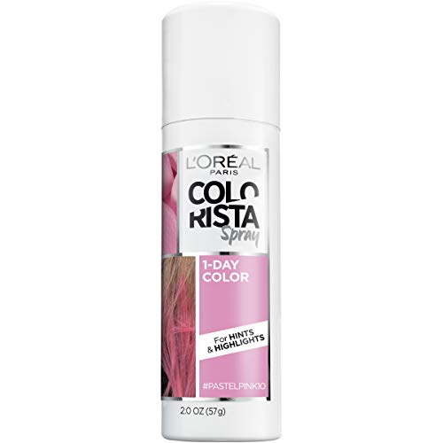 L¡¯Or?al Paris Hair Color Colorista 1-Day Spray, Pastelpink, 2 Ounce