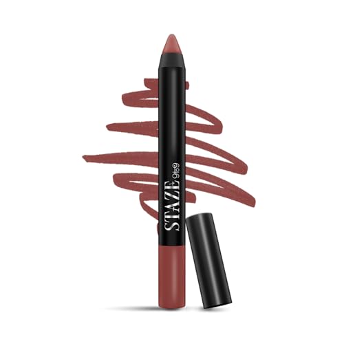 Staze Pout On Matte Lip Crayon - Coffee Talk 04, 12Hr Waterproof