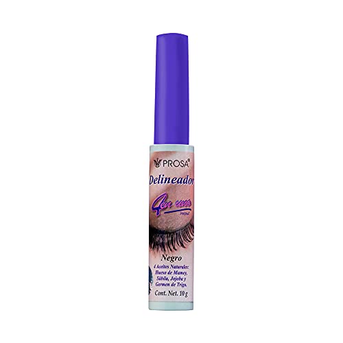 Prosa PROFESSIONAL MAKEUP Liquid Eyeliner, Ultra-Pigmented, 4 en uno Black Liquid Eyeliner 0.35 oz