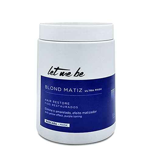 Let Me Be Blond Expert Protein Smoothing + Ultra Matiz Mask Kit ? 2-Step Anti-Frizz & Toning Treatment for Blonde, Bleached, or Highlighted Hair ? 2x1L / 2x33.8 oz