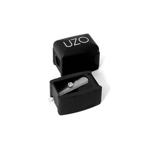 Makeup Pencil Sharpener - Precise Eyeliner, Lip & Brow Sharpener with Stainless Steel Blade
