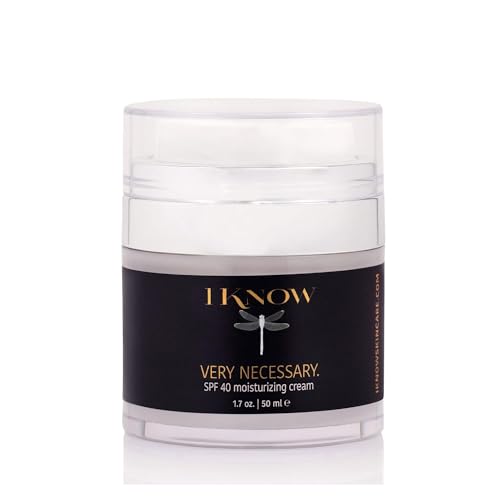 IKNOW VERY NECESSARY Broad Spectrum SPF 40 Skincare, Sun Protection Cream for UV Protection, Broad Spectrum SPF 40 Moisturizer Lotion for Pro-Aging, Spf 40 Facial Moisturizer and Sunblock