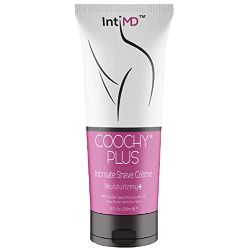 IntiMD Coochy Plus Intimate Shaving Cream 8 oz - Moisturizing & Ingrown Care for Women