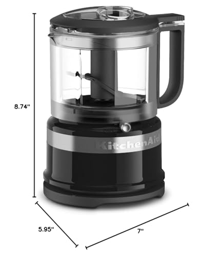 KitchenAid KFC3516OB 3.5 Cup Food Chopper, Onyx Black